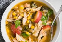 Roasted Chicken and Poblano Soup Recipe