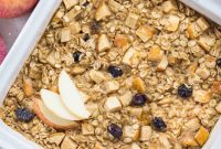 Apple Cinnamon Baked Oatmeal Recipe with Warm Spiced Apples