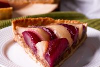 Poached Pear and Frangipane Tart Recipe for Elegant Dessert