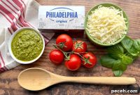 Creamy Pesto Baked Chicken Recipe with Garlic Parmesan Crust