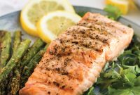 Perfectly Grilled Salmon with Crispy Skin and Lemon Herb Rub