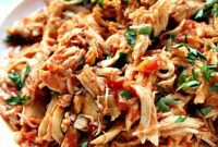 Slow Cooker Mexican Shredded Chicken for Tacos & Bowls