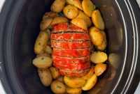 Slow Cooker Meatloaf with Potatoes (Video Recipe)