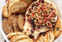 Baked Brie with Caramelized Dates and Toasted Walnuts