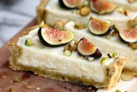 Fig Mascarpone Tart with Pistachio Black Pepper Crust