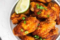 Chili Lime Chicken Wings with Tangy Dipping Sauce