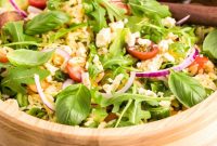 Zesty Arugula and Lemon Orzo Salad with Parmesan