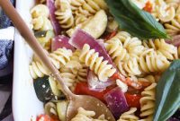 Roasted Feta Pasta with Extra Vegetables