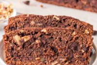 Chocolate Swirled Banana Bread Recipe with Brownie Texture
