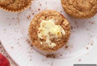 Apple Oat Bran Muffins with Cinnamon and Maple Glaze
