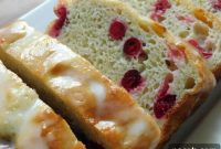 Lemon Cranberry Quick Loaf with Glazed Citrus Drizzle