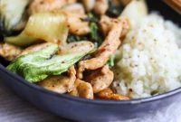 Garlic Ginger Stir-Fry: Chicken with Baby Bok Choy