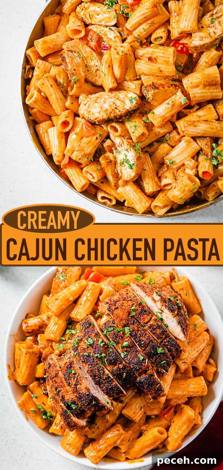 Creamy Cajun Chicken Pasta Recipe with Parmesan and Peppers 7 img 10027 6