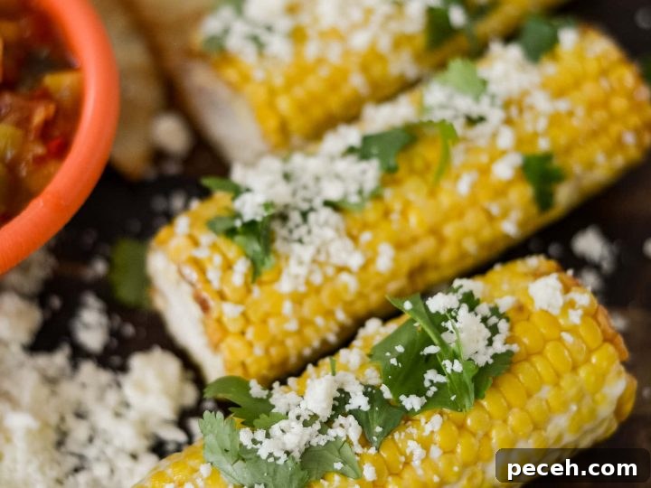 Image for Air Fryer Mexican Street Corn (Just 10 Minutes!)