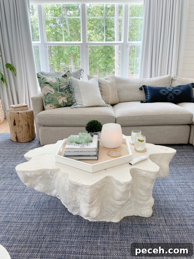 the boonville coffee table from Serena and lily