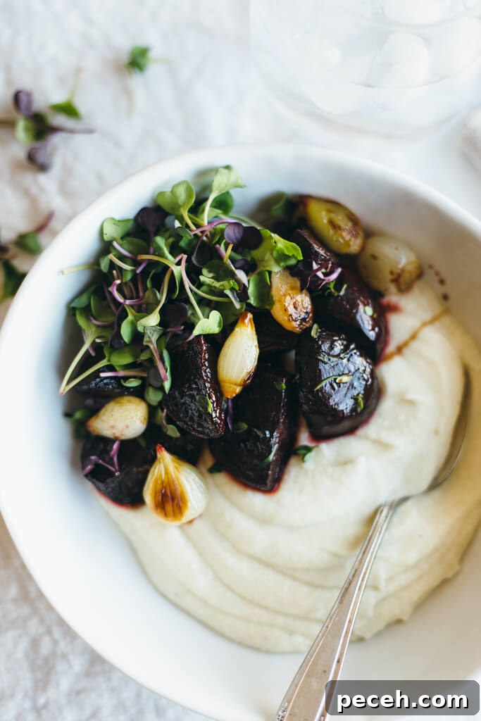 Top 10 Most Popular Recipes of 2016 You’ll Want to Try 3 Celery root puree with balsamic roasted beets and pearl onions. A delicious veggie powered meal.