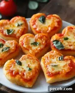 Heart-Shaped Mini Pizzas for a Romantic Dinner Celebration 2 Heart-Shaped Mini Pizzas Recipe – Best Romantic Dinner