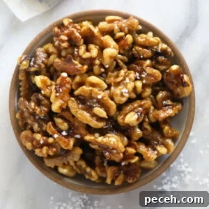 Candied Walnuts Recipe: Crunchy Sweet Coated Nuts in 20 Minutes 6 10 Minute Candied Walnuts