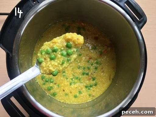 Daliya khichdi recipe in Instant pot is ready 