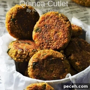 Quinoa Cutlets stacked together