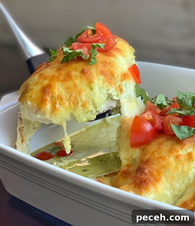 Creamy Pesto Baked Chicken Recipe with Garlic Parmesan Crust 6 img 12103 5