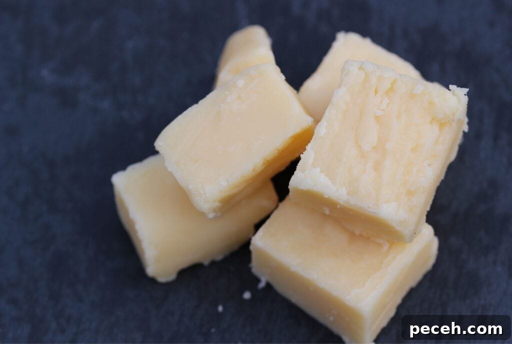 3 ingredient fudge made with milk, butter and sugar. #freefromfairy
