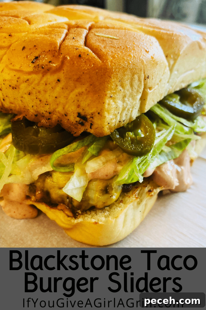 Blackstone Taco Burger Sliders