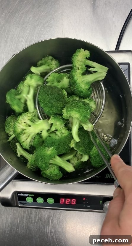Blanching Vegetables for School Meal Programs: Safety & Tips 2 Boil in water 20-30 sec.