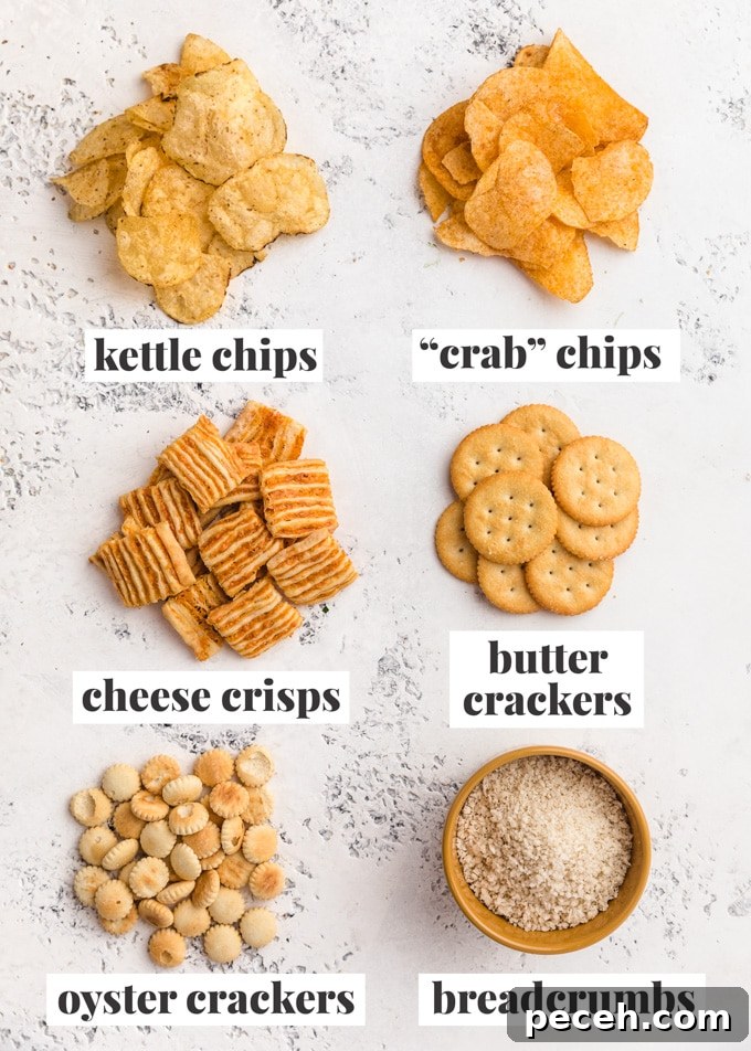 Crispy Crunch Toppings to Elevate Macaroni and Cheese 3 crackers, chips, and breadcrumbs that you can use to as mac and cheese toppings