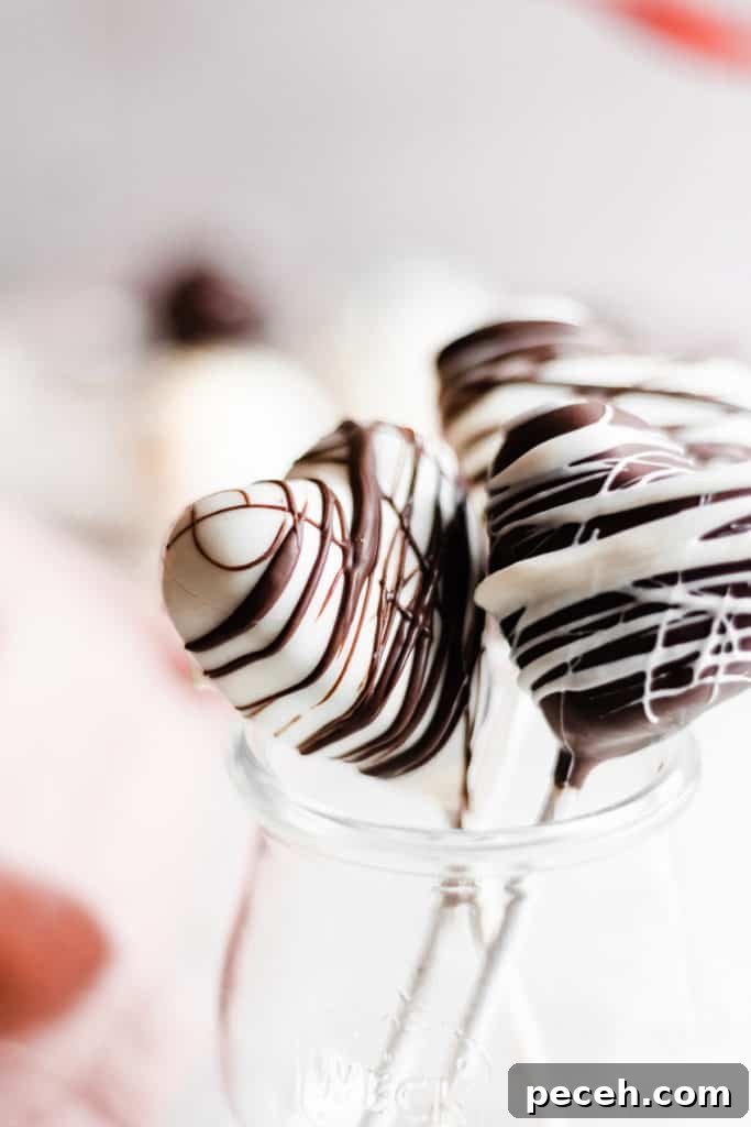 Heart cake pops