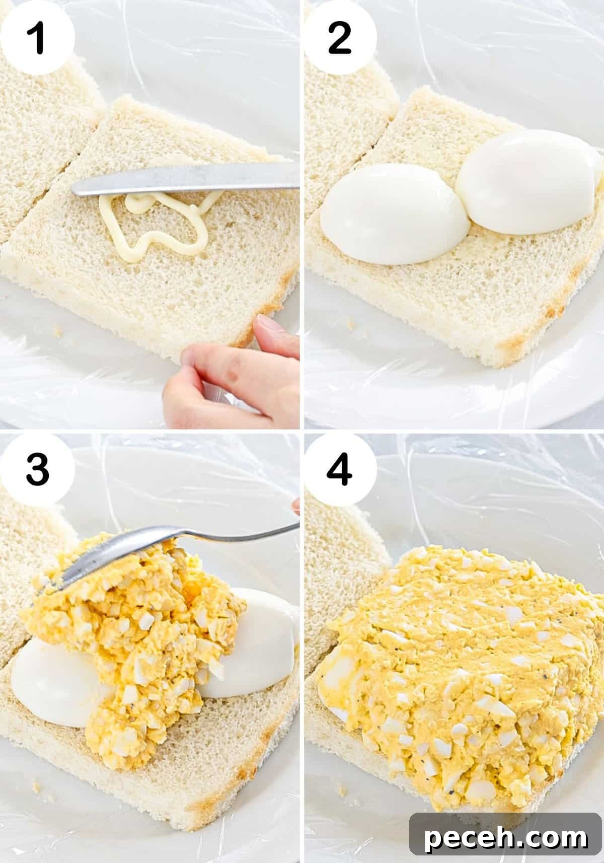 Fluffy Tamago Sando: Authentic Japanese Egg Sandwich Recipe 8 Step by step photos for how to make a Japanese egg sandwich.