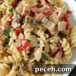 Cajun Chicken Alfredo Pasta Recipe for Creamy Spicy Flavor 2 Cajun Chicken Alfredo pasta on plate