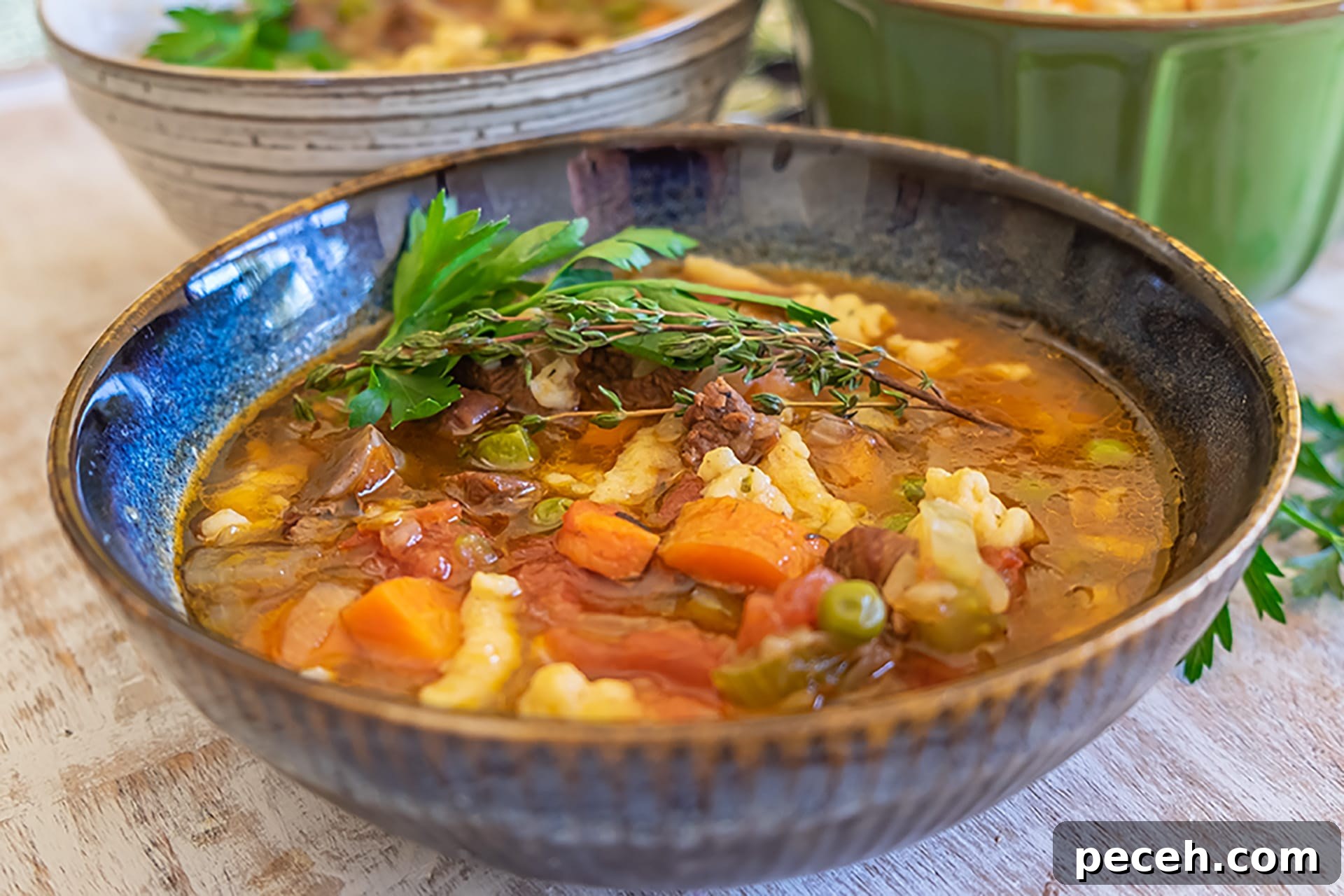 instant pot beef and vegetable soup