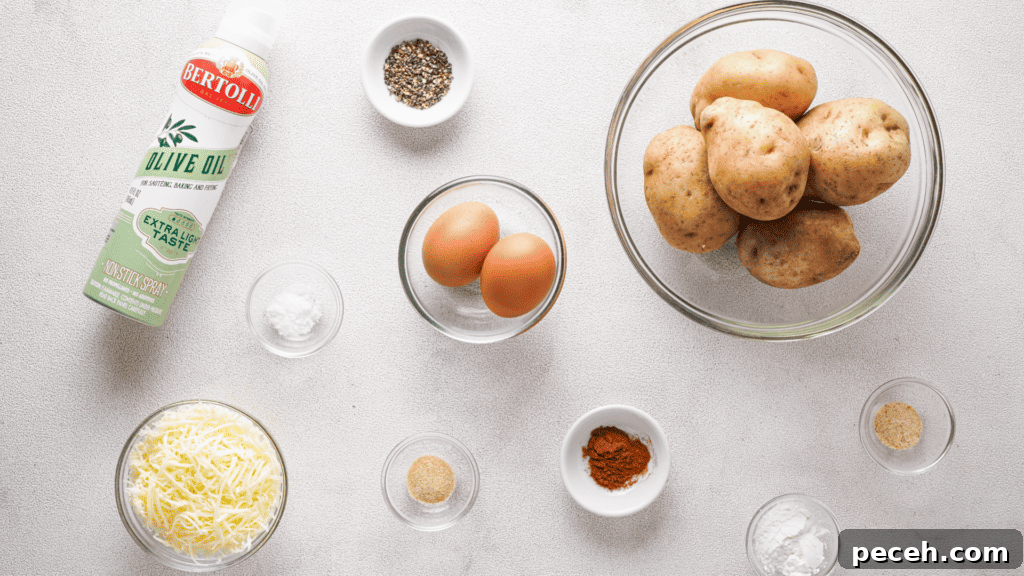 Ingredients to make Hash browns