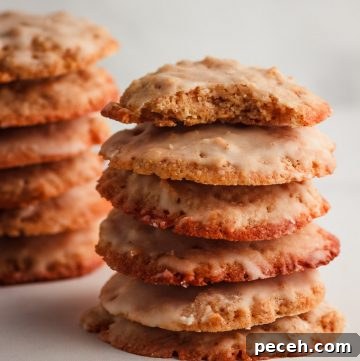 Low Carb Iced Oatmeal Cookies