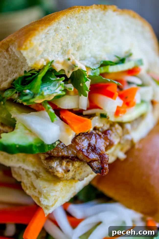 banh mi sandwich.