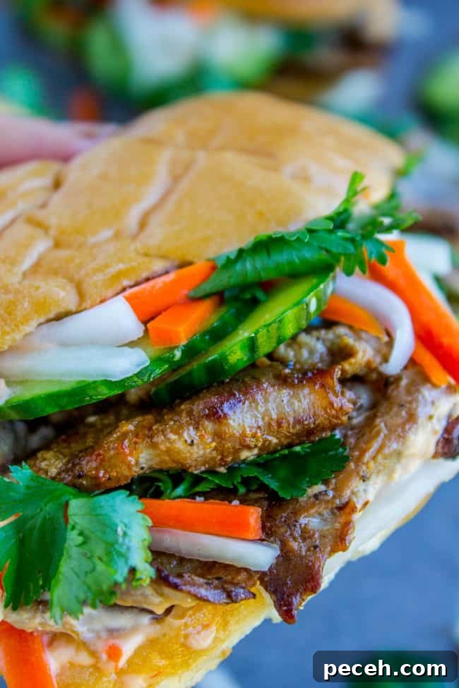 banh mi sandwich.