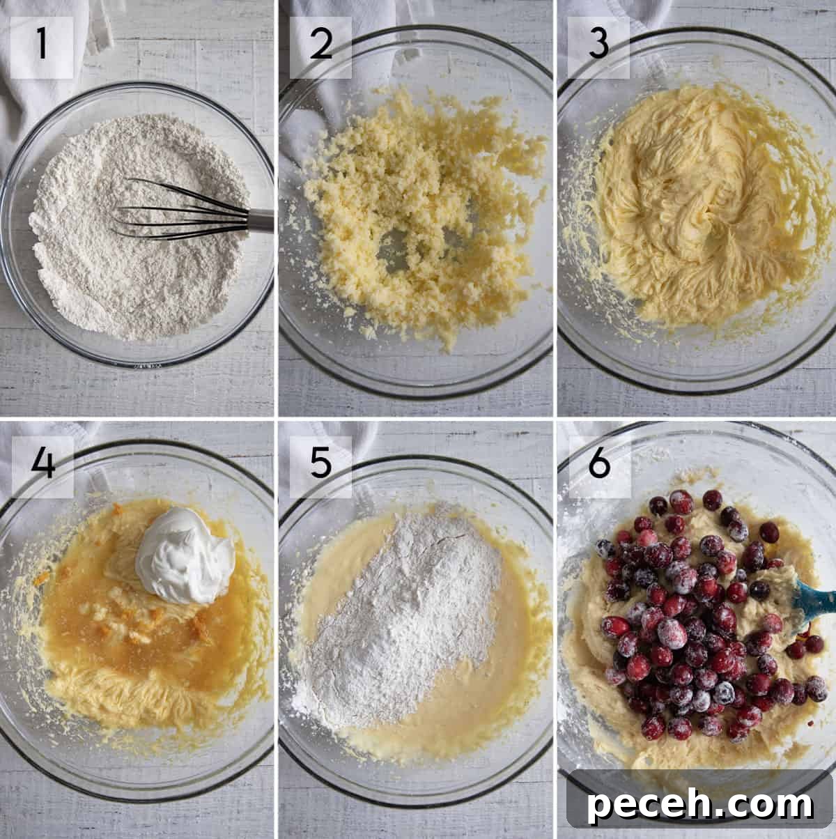 photo collage how to make cranberry coffee cake