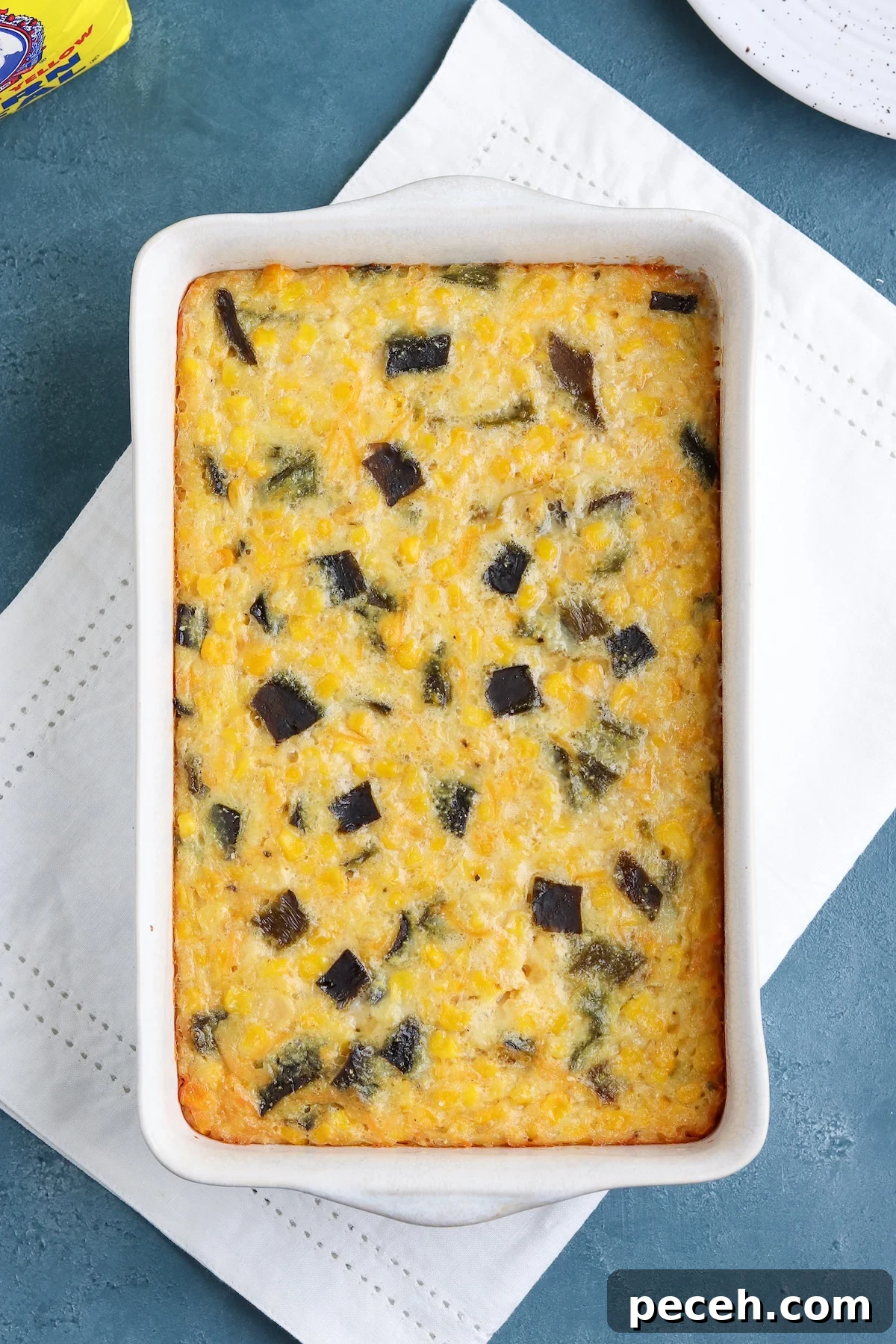 baked Poblano Corn Casserole