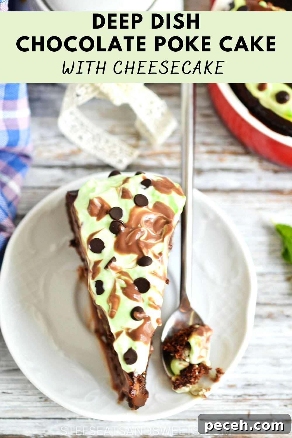 Decadent Deep Dish Chocolate Poke Cake Recipe 8 cheesecake chocolate poke cake