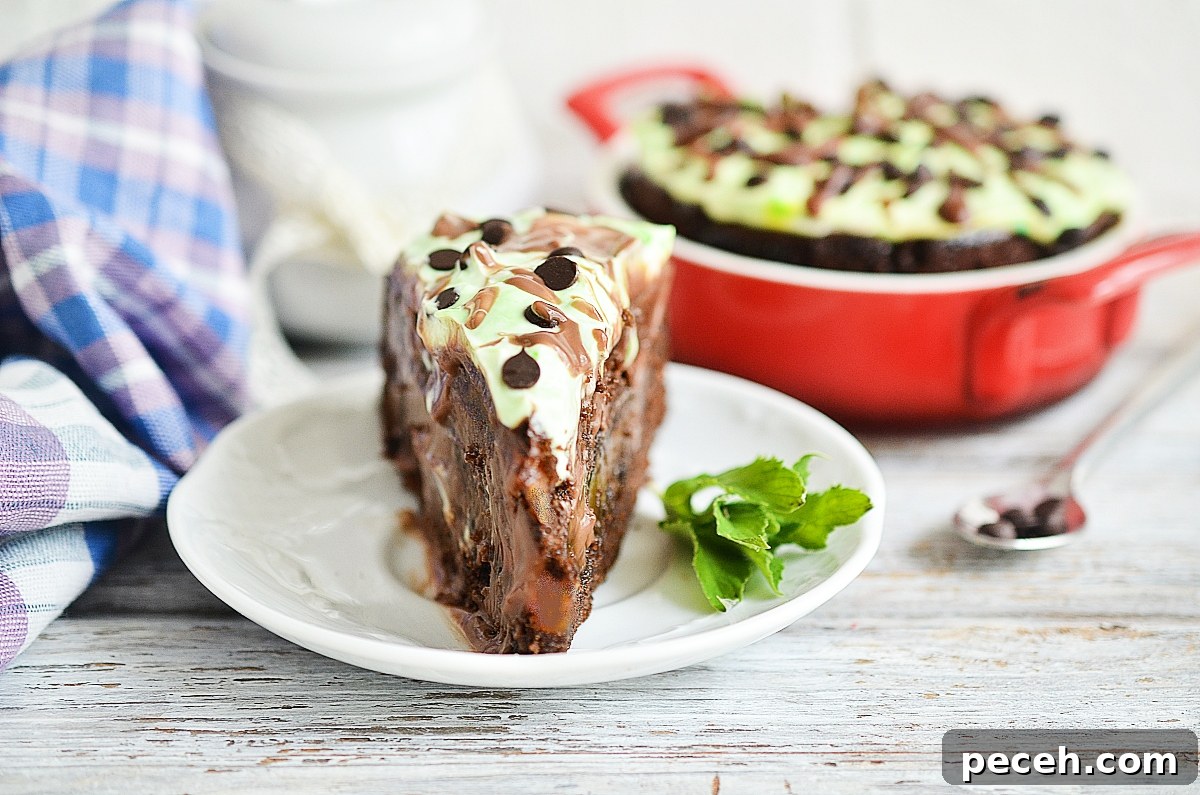 Decadent Deep Dish Chocolate Poke Cake Recipe 2 green poke cake