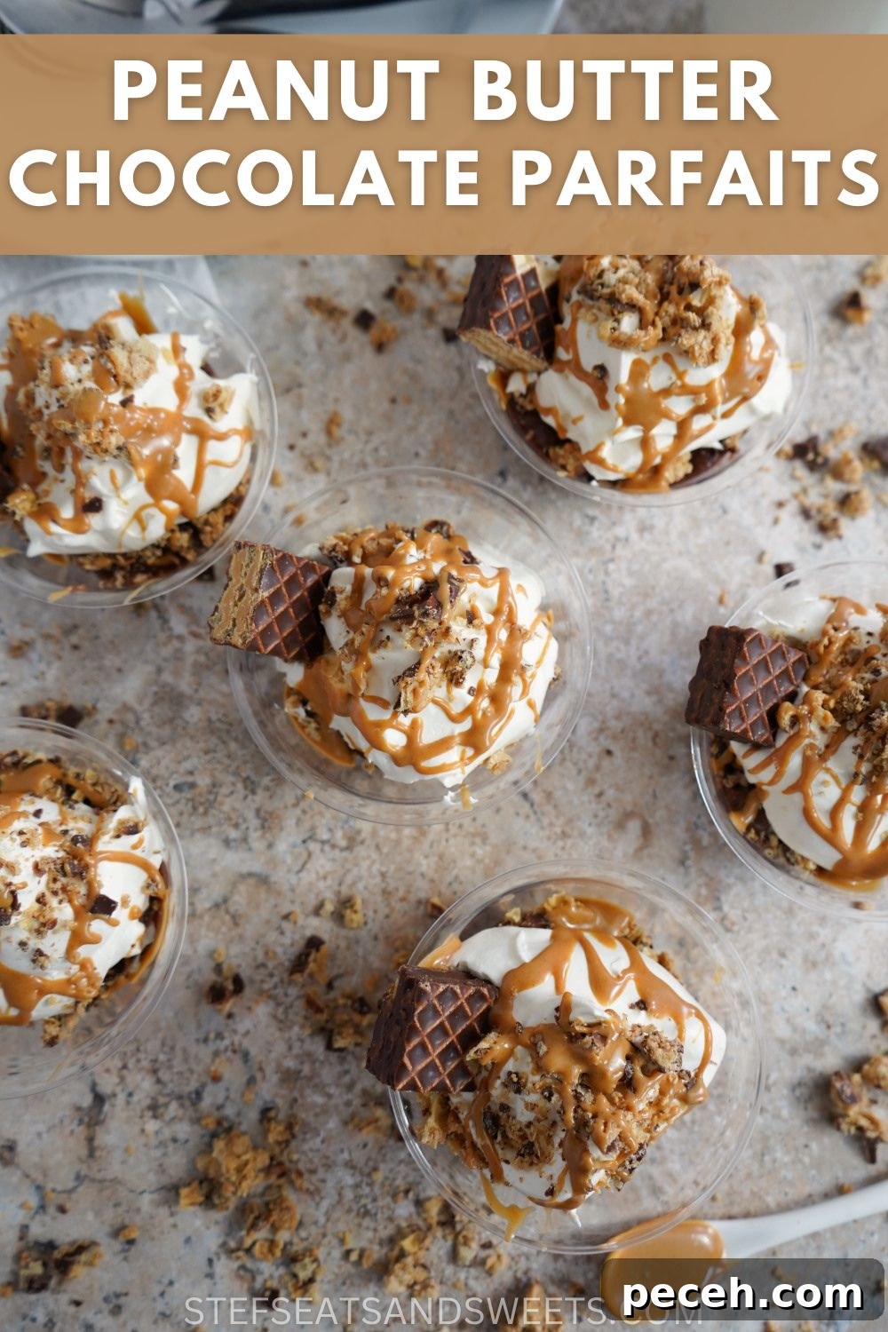 Decadent Deep Dish Chocolate Poke Cake Recipe 7 Easy Peanut Butter Chocolate Parfaits with Nutty Buddy Bars