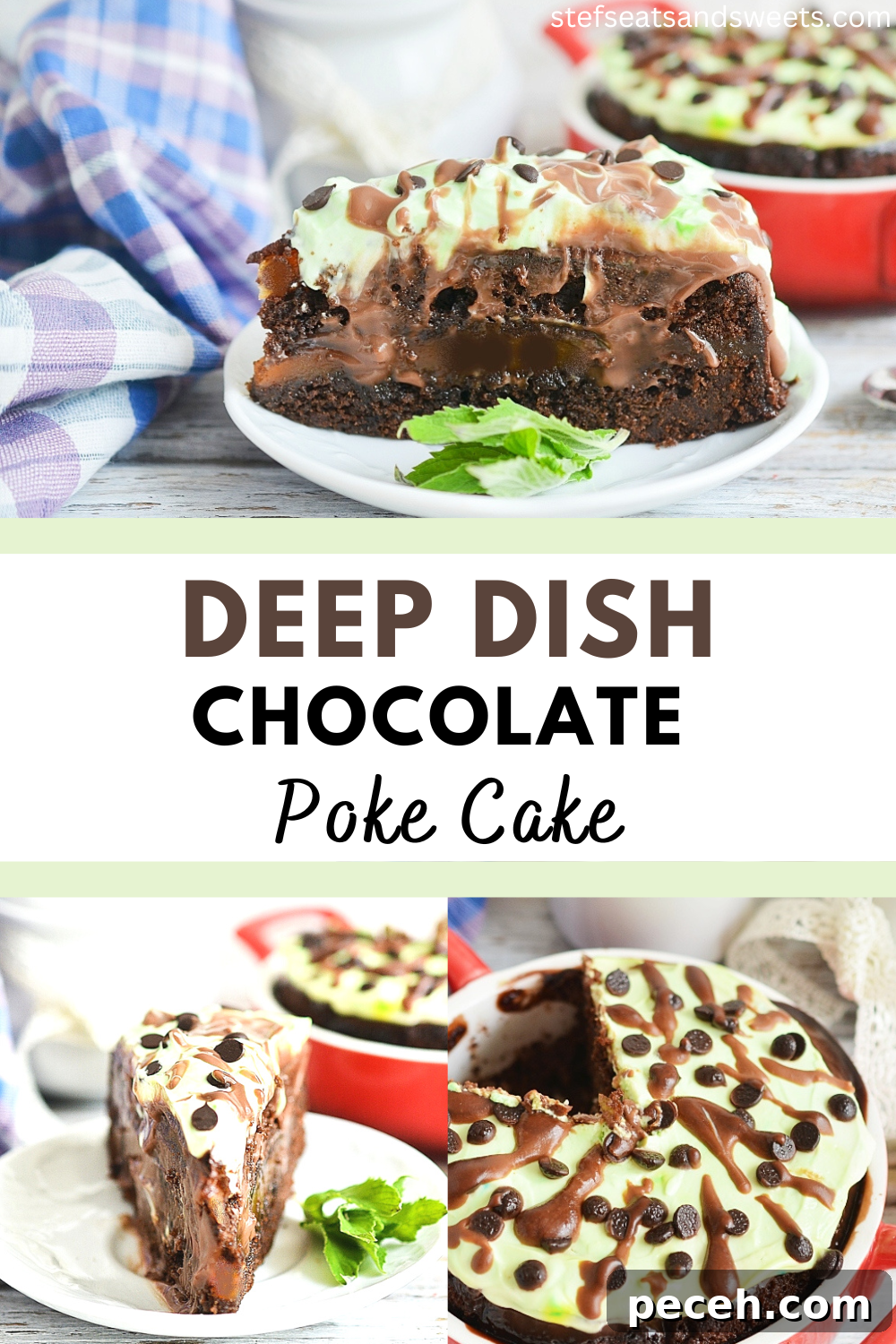 Deep Dish Chocolate Poke Cake Pin Deep Dish Chocolate Poke Cake Pin
