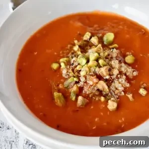 20-Minute Tomato Quinoa Soup Recipe for Weeknight Dinners 12 Tomato Quinoa Soup.