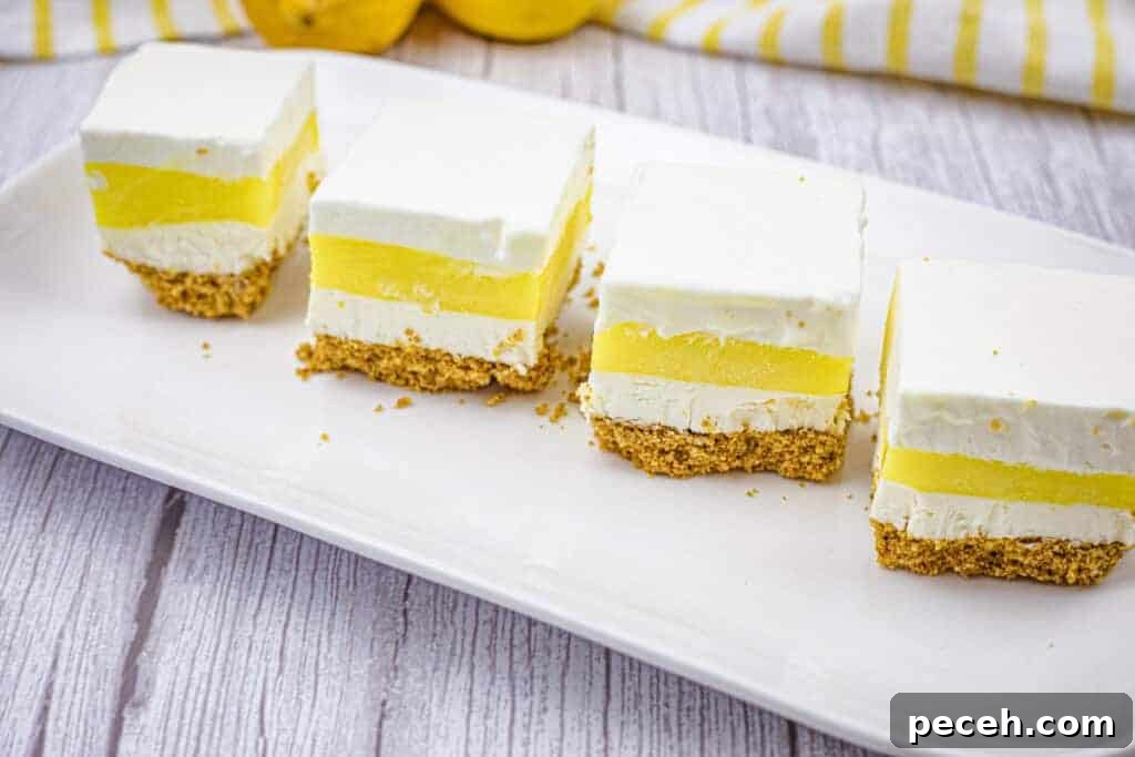 17 Mother’s Day Brunches You Can Enjoy Without Reservations or Parking Hassles 12 Four pieces of lemon lush on a white plate.