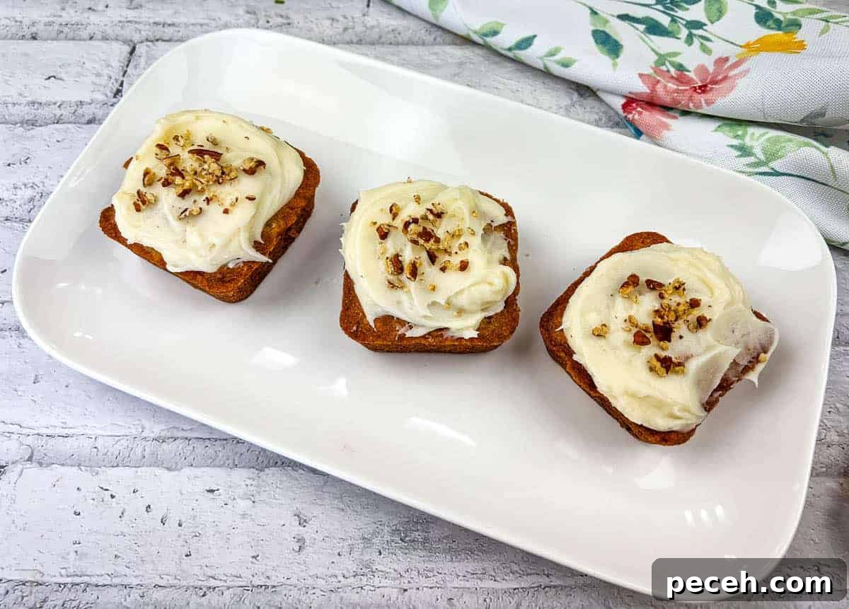 17 Mother’s Day Brunches You Can Enjoy Without Reservations or Parking Hassles 14 Three mini hummingbird cake on a white plate.