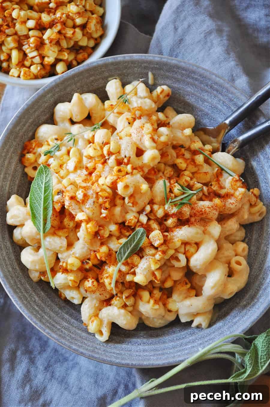Creamy Blackened Corn Cavatappi (Vegan Pasta Recipe) 3 img 20484 3