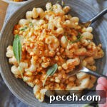 Creamy Blackened Corn Cavatappi (Vegan Pasta Recipe) 5 img 20484 5