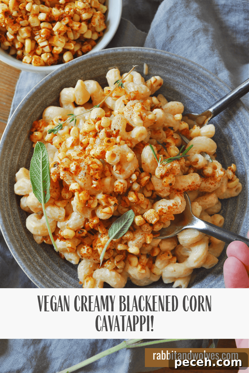 Creamy Blackened Corn Cavatappi (Vegan Pasta Recipe) 6 img 20484 6