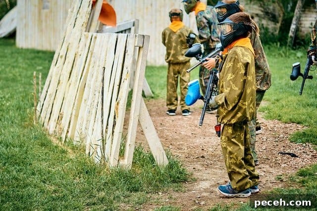 17 Fun and Memorable 13th Birthday Party Ideas 17 Kids playing paintball.